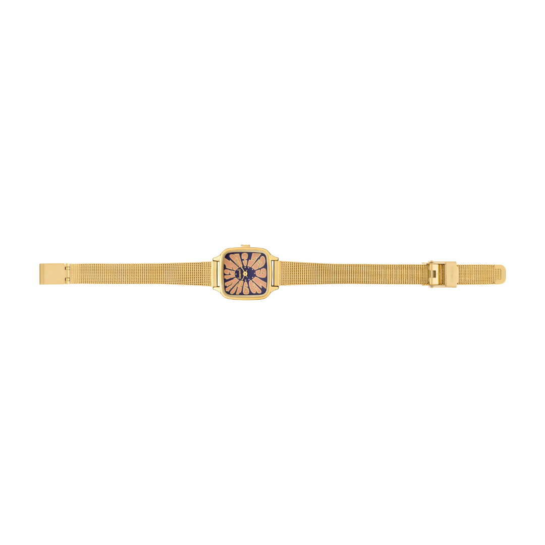 Komono Montre The Kate Flower - Royale Gold / Blue Rose
