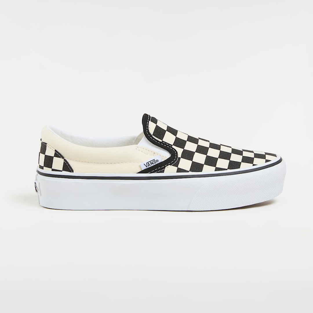 Vans Slip-On Platform - Black / Checkerboard