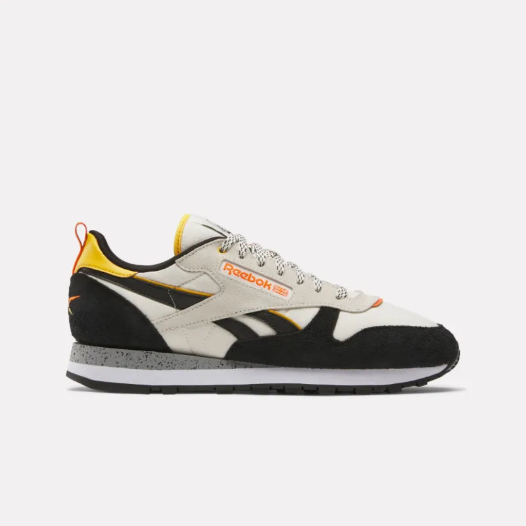 Reebok Classic Leather - Alabaster / Black / Fierce Gold