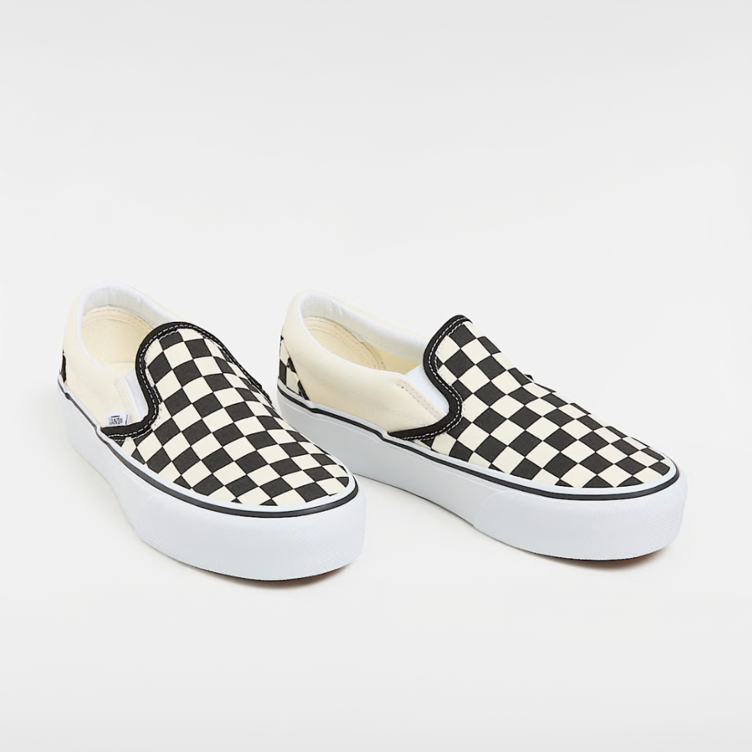 Vans Slip-On Platform - Black / Checkerboard