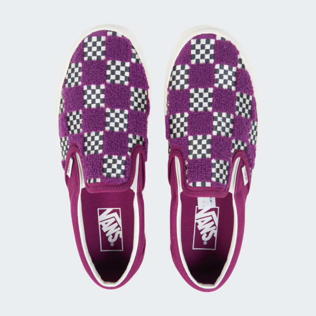 Vans Slip On - Tufted Check / Dark Purple