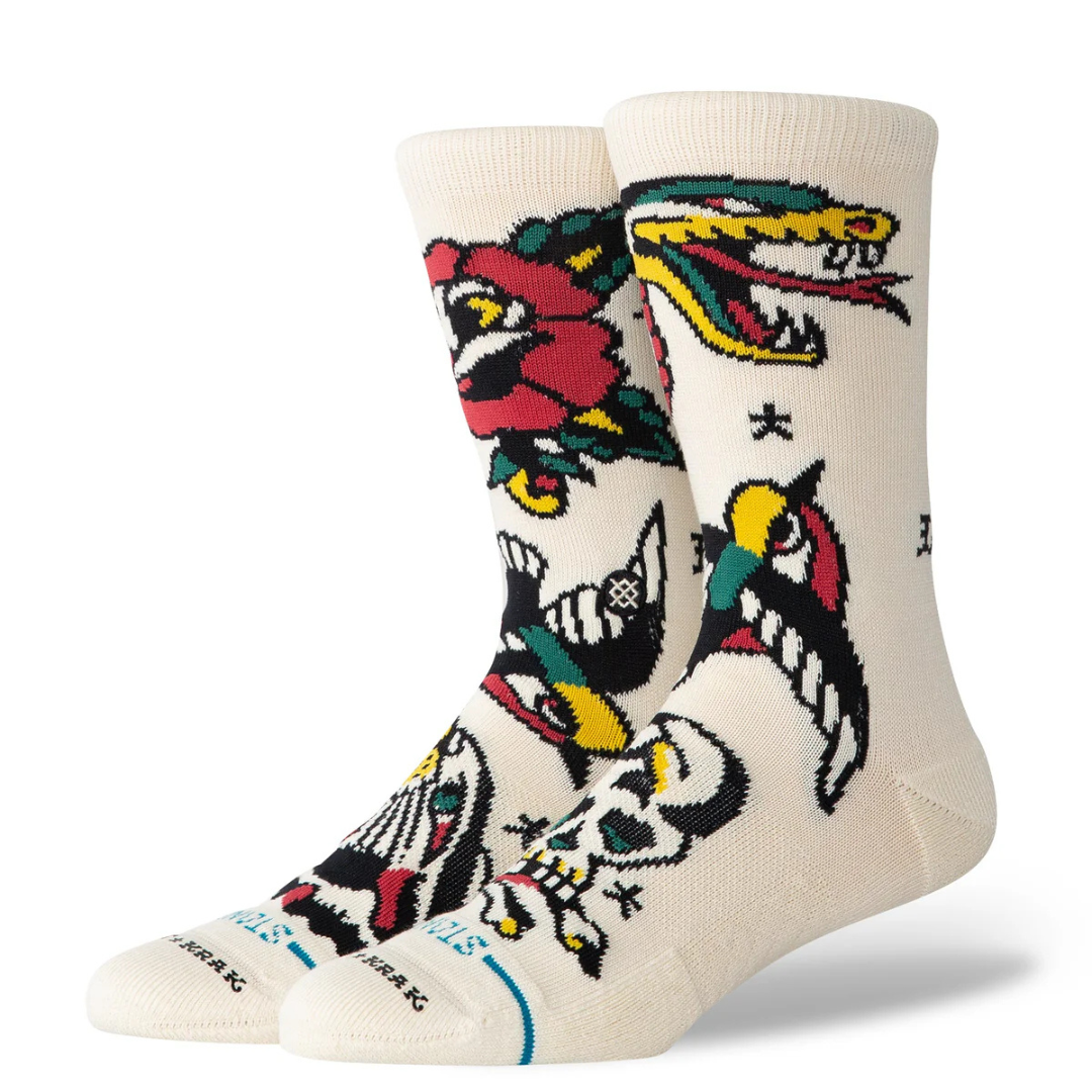 Stance Flash Crew - Off white