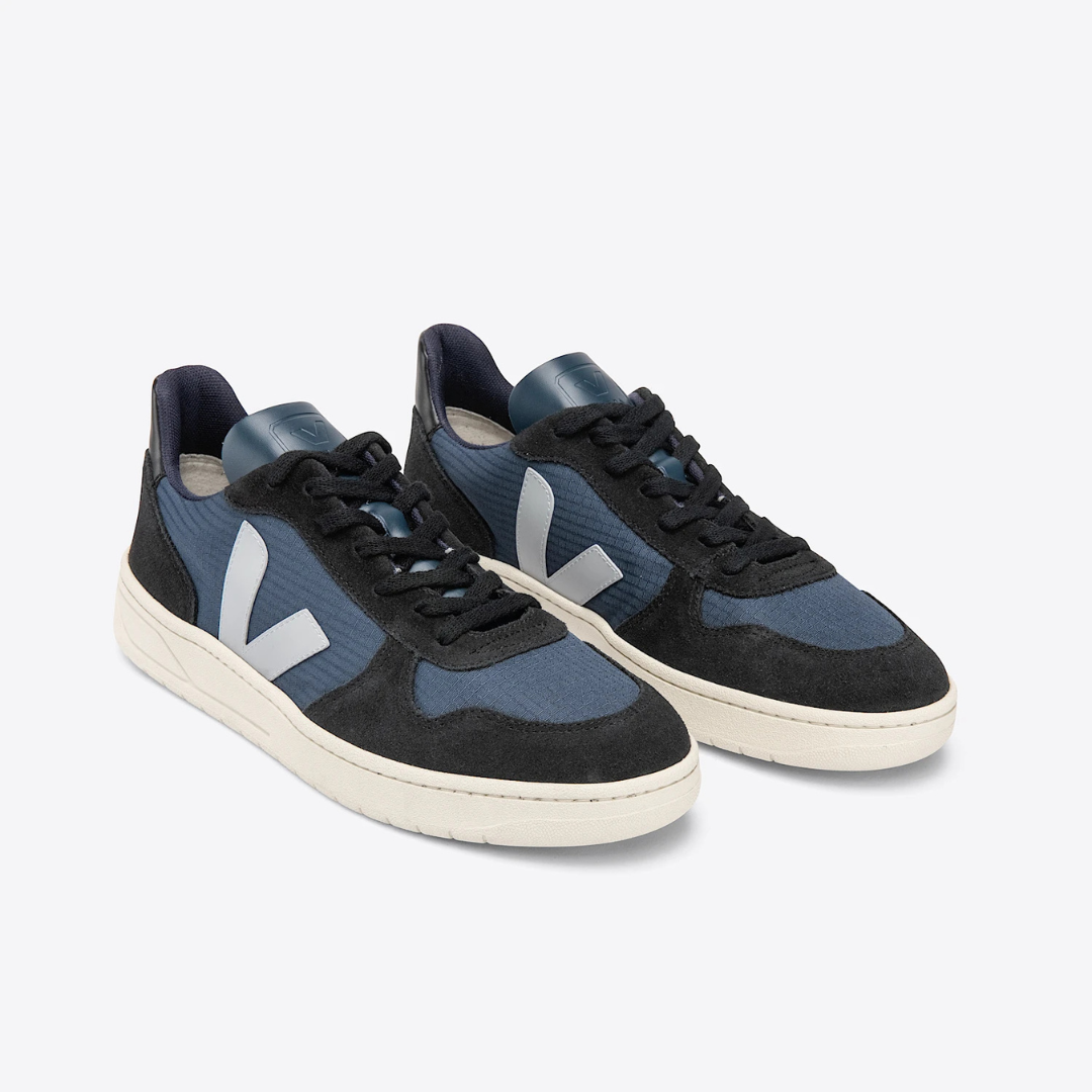 Veja V-10 Ripstop - Nautico Oxford / Grey Black - Walk by Streetart