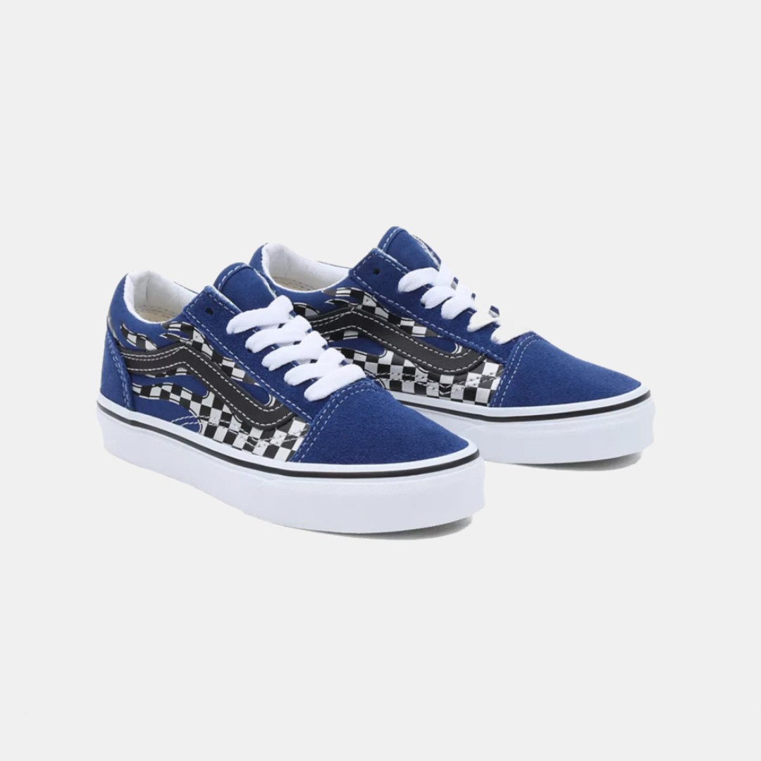 Vans Old Skool Reflect Checkerboard Flame - True White - Walk by Streetart