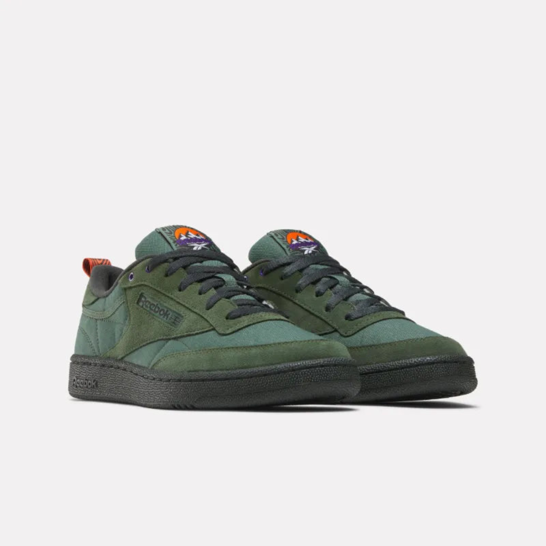 Reebok Club C 85 - Escape Green / Grey / Pump Orange