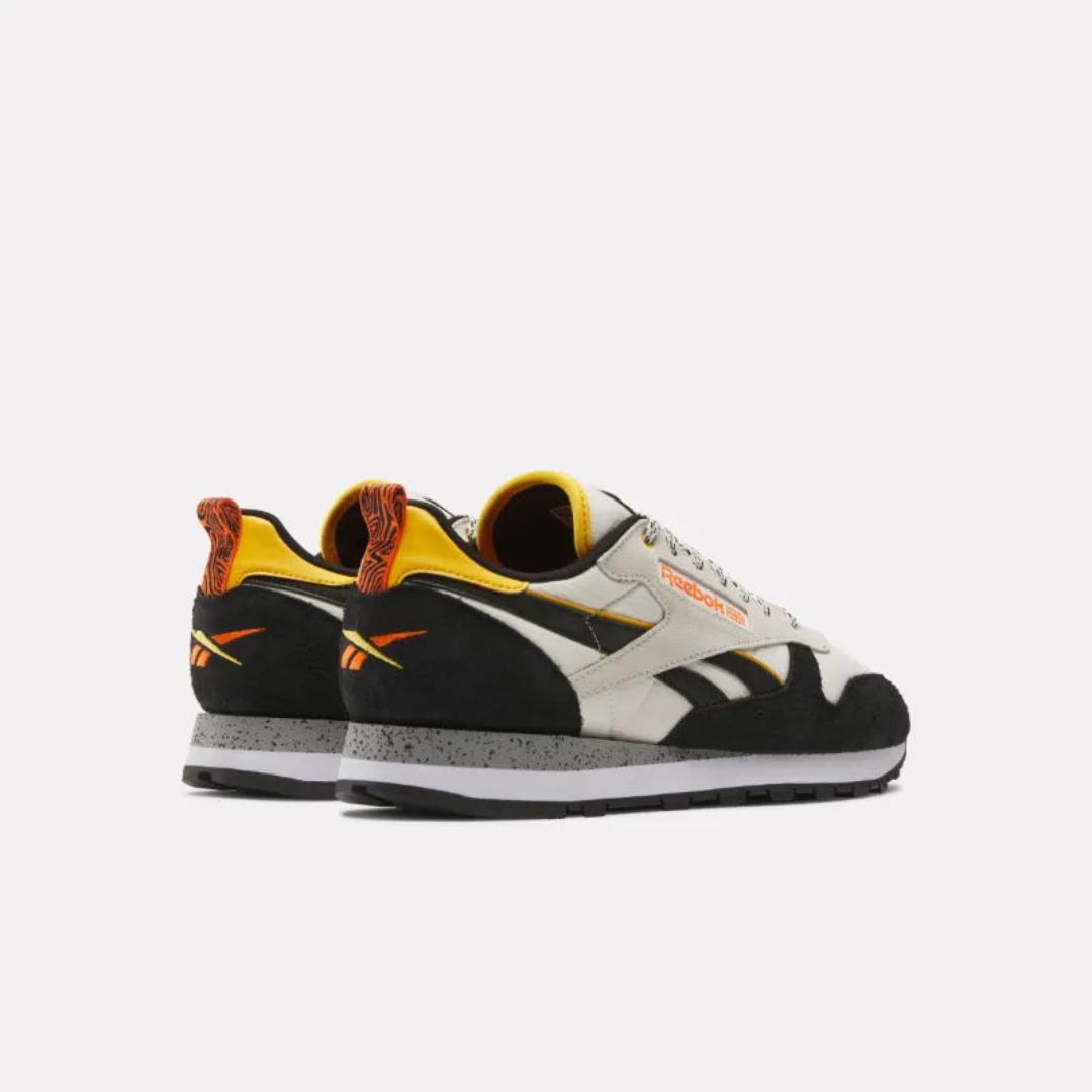 Reebok Classic Leather - Alabaster / Black / Fierce Gold