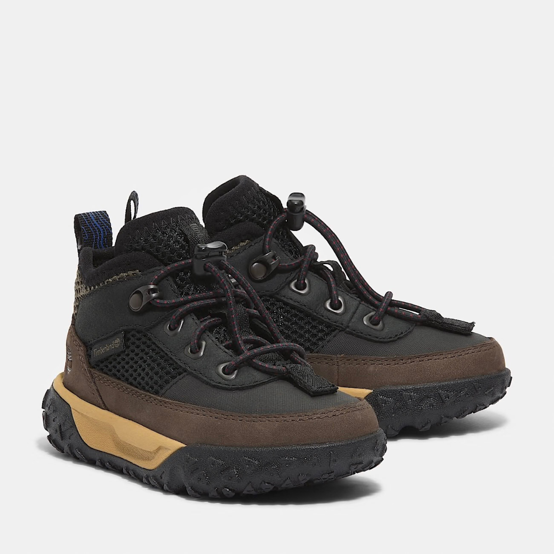 Timberland Kids Greenstride Motion 6 Mid - Black Nubuck / Brown