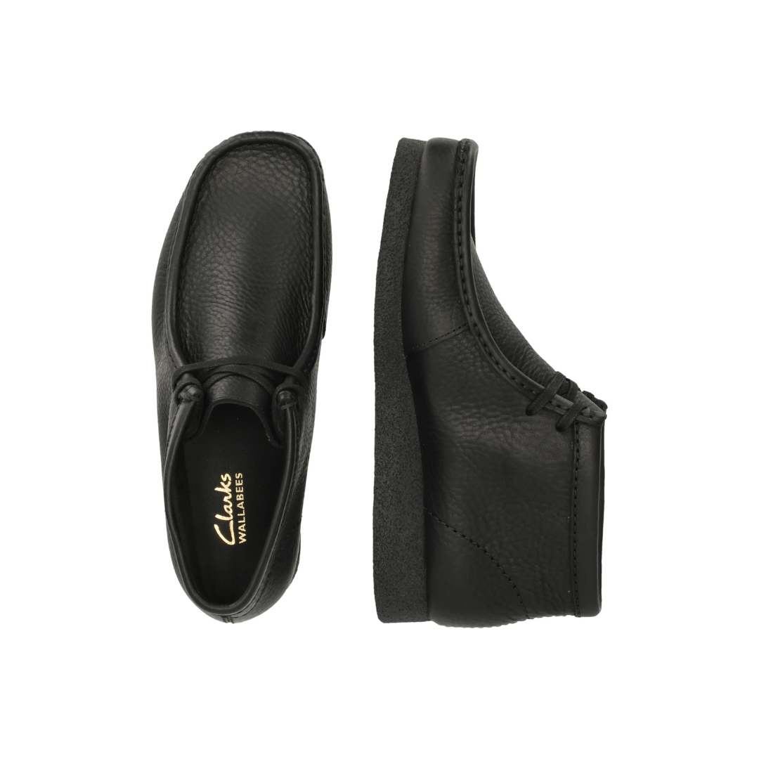 Clarks Wallabee Evo Boots - Black Leather