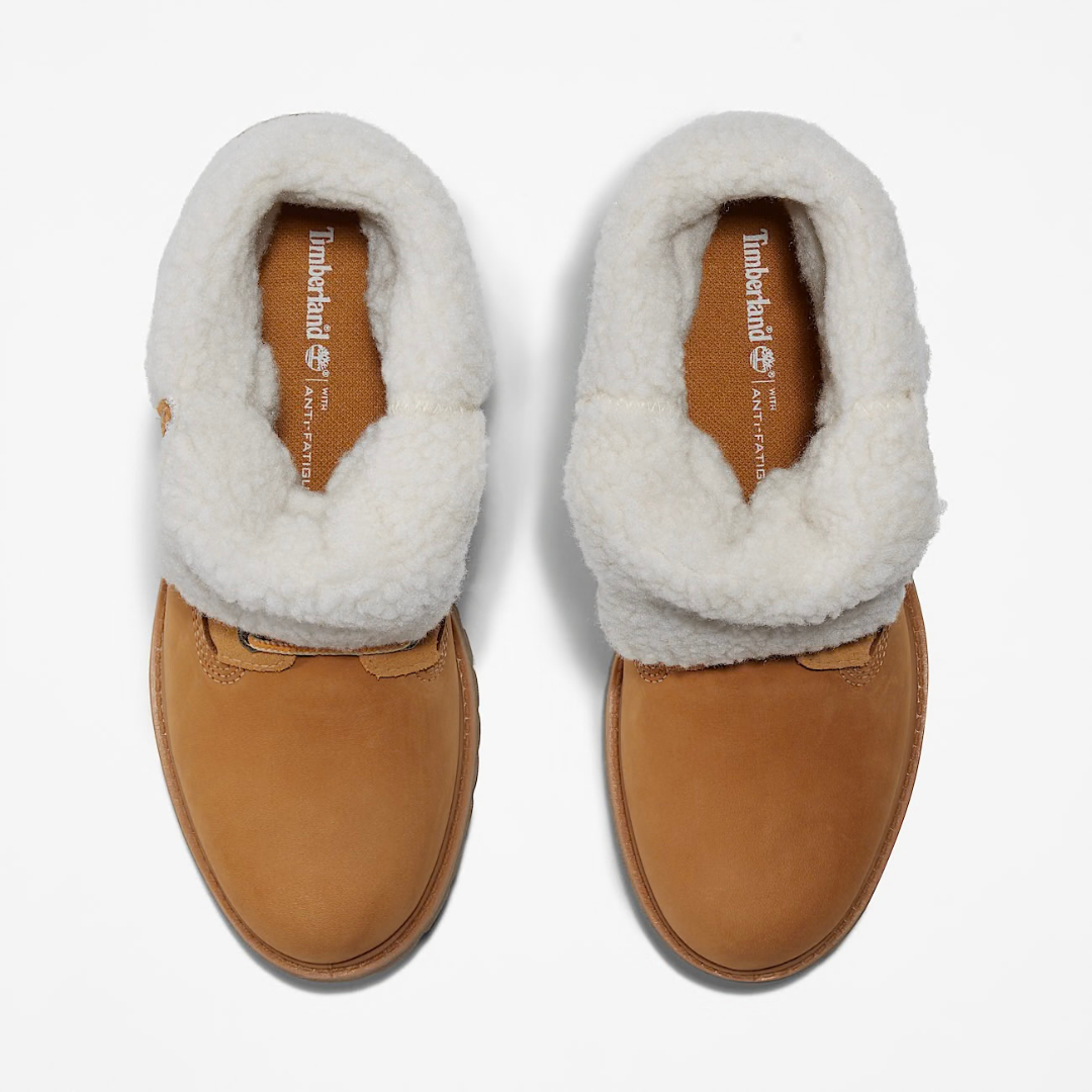 Timberland Authentics Teddy Fleece Waterproof Fold-Down - Wheat - Walk by Streetart