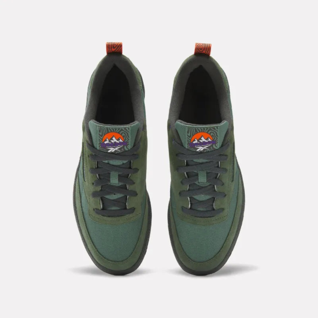 Reebok Club C 85 - Escape Green / Grey / Pump Orange