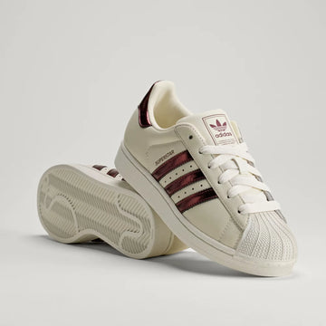 Adidas Superstar II - White / Maron / Gold