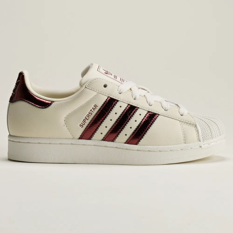 Adidas Superstar II - White / Maron / Gold