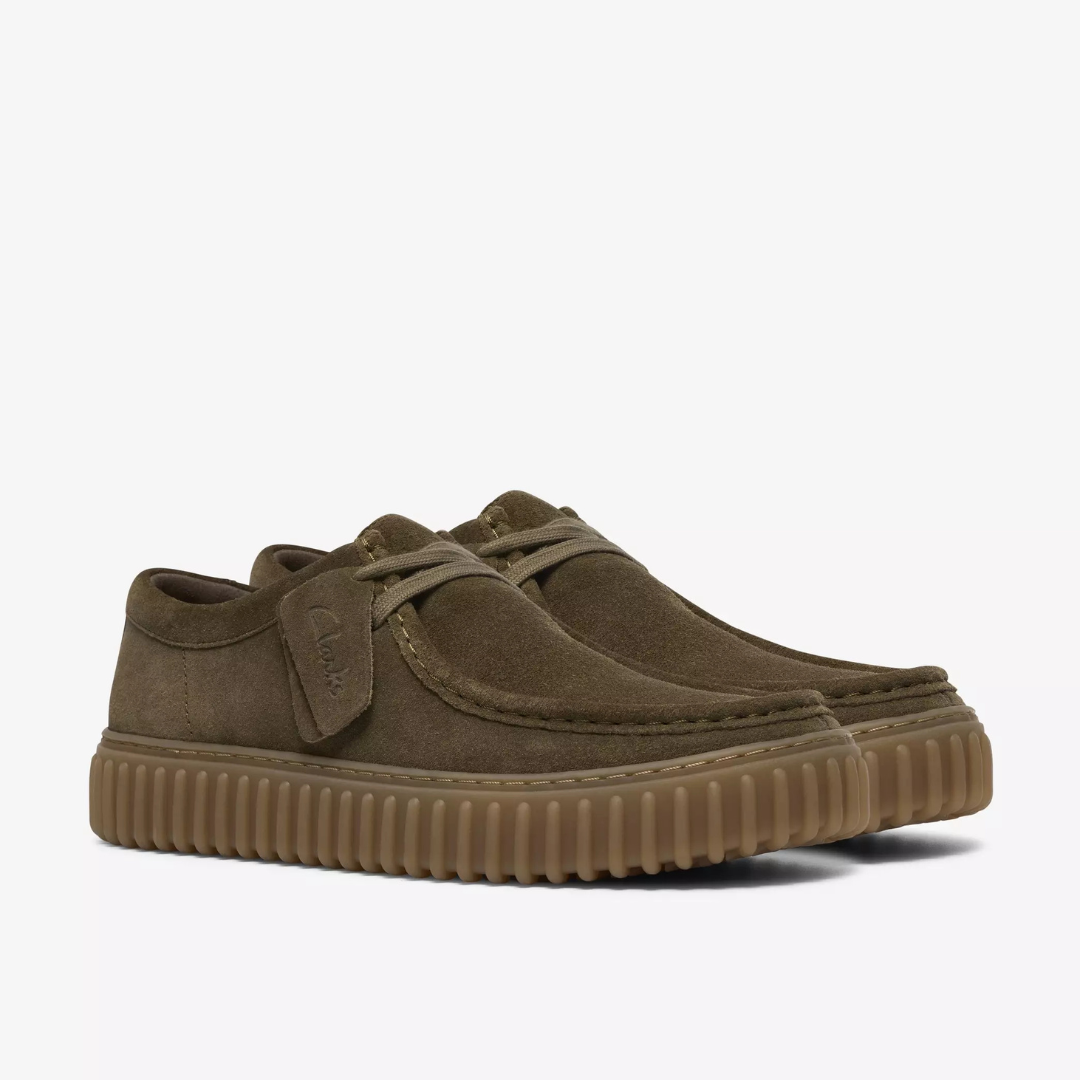 Clarks Torhill Lo - Olive Suede - Walk by Streetart