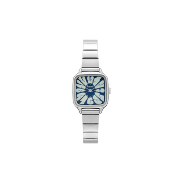 Komono Montre The Kate Flower - Trak Silver / Blue Cloud - Walk by Streetart