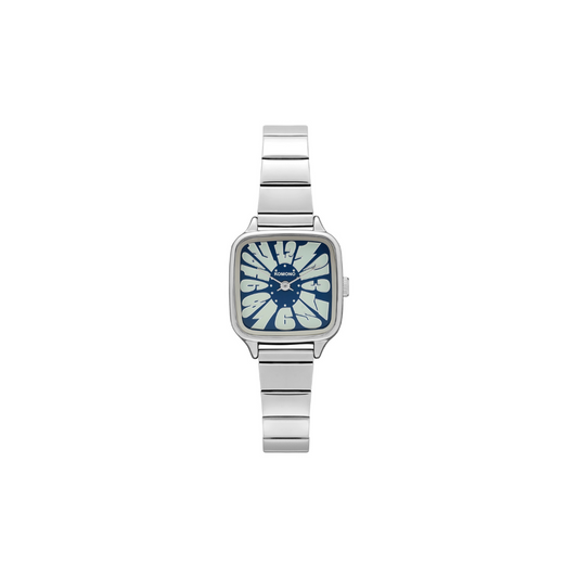 Komono Montre The Kate Flower - Trak Silver / Blue Cloud