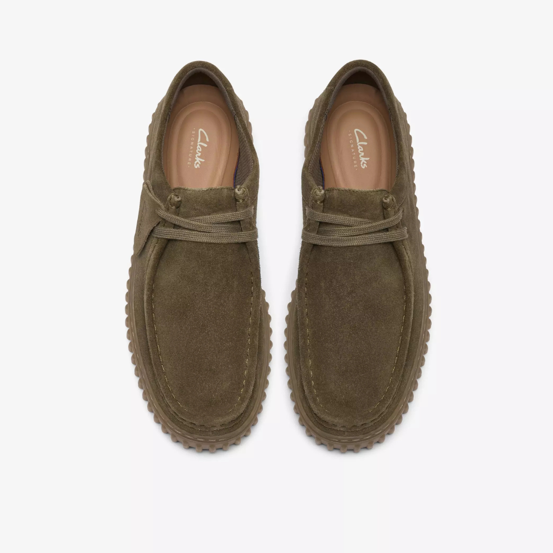Clarks Torhill Lo - Olive Suede - Walk by Streetart