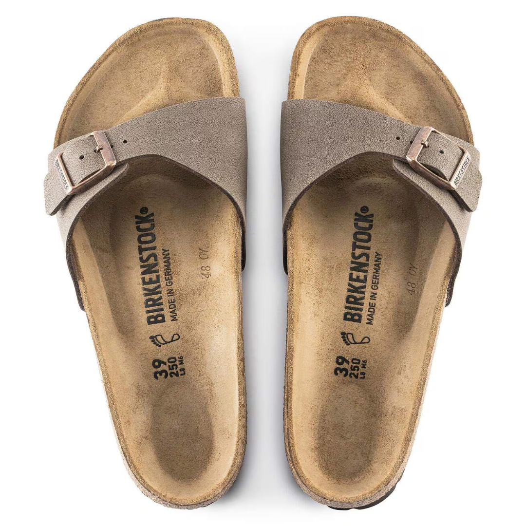 Birkenstock Madrid Birkoflor Nubuck - Mocca - Walk by Streetart