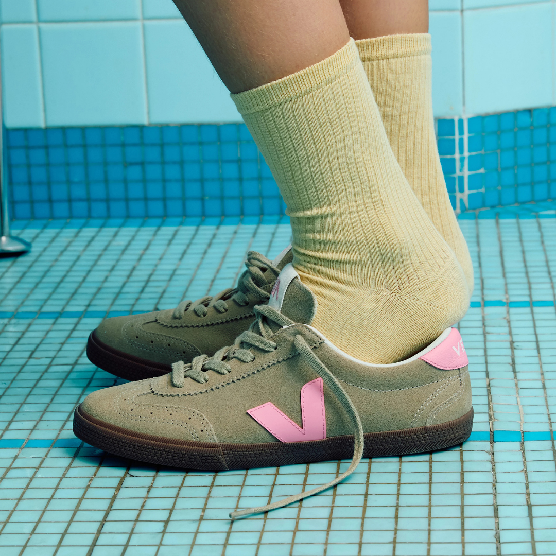Veja Volley Suede - Taupe / Malibu / Bark