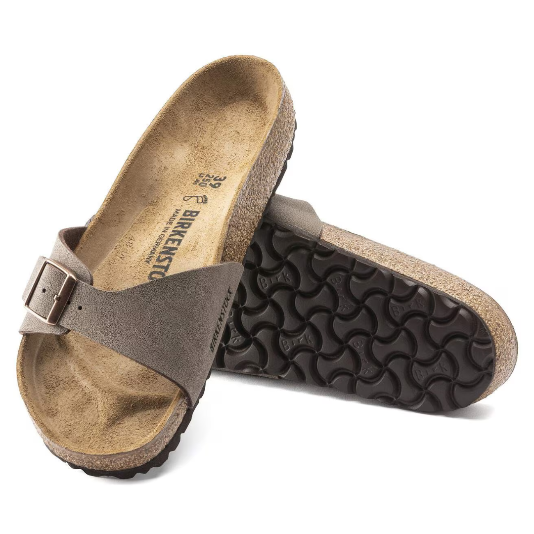 Birkenstock Madrid Birkoflor Nubuck - Mocca - Walk by Streetart