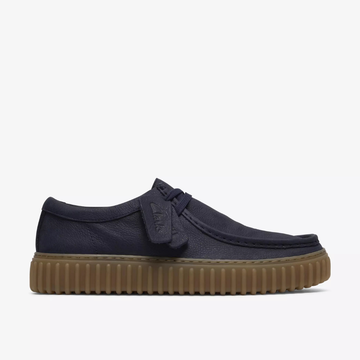 Clarks Torhill Lo - Navy Leather - Walk by Streetart