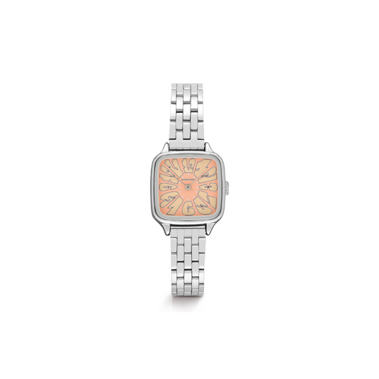Komono Montre Estate Flower - Silver Blush