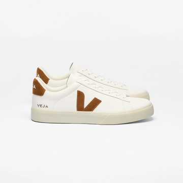 Veja Campo Leather - White / Cognac