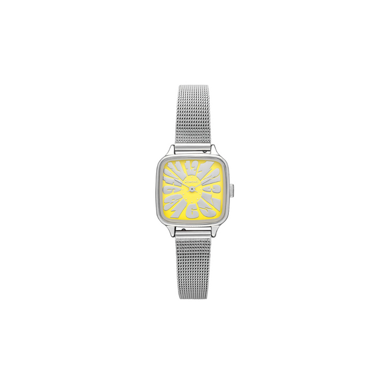 Komono Montre The Kate Flower Royale - Silver Lemon - Walk by Streetart