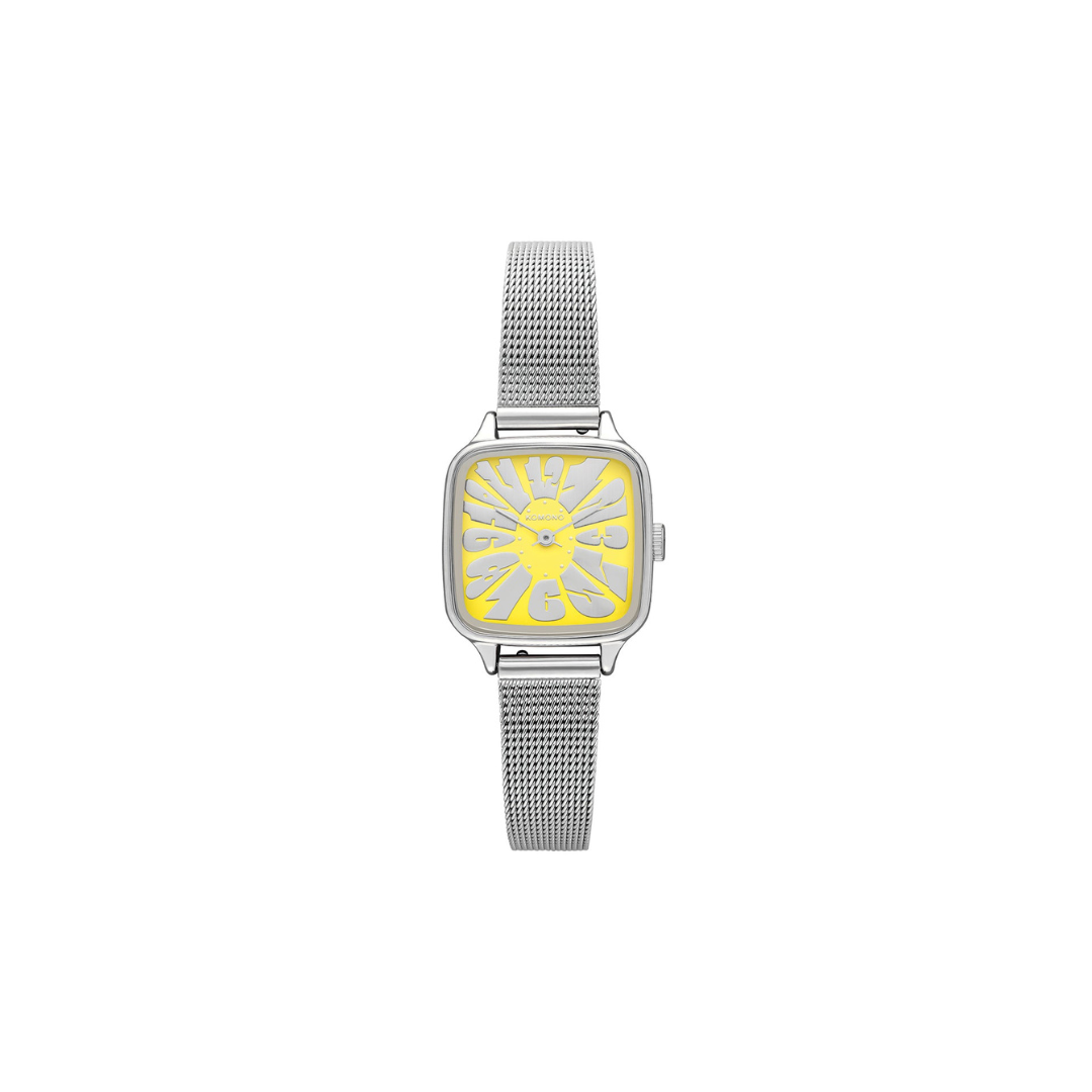 Komono Montre The Kate Flower Royale - Silver Lemon - Walk by Streetart