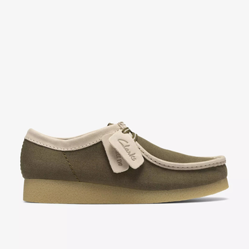 Clarks wallabee Evo - Olive Combi - Walk by Streetart