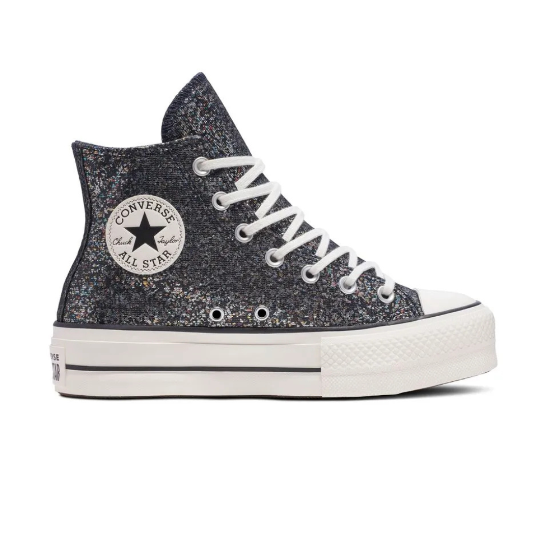 Converse Ctas Lift Hi Glitter - Into The Void / Egret / Black - Walk by Streetart