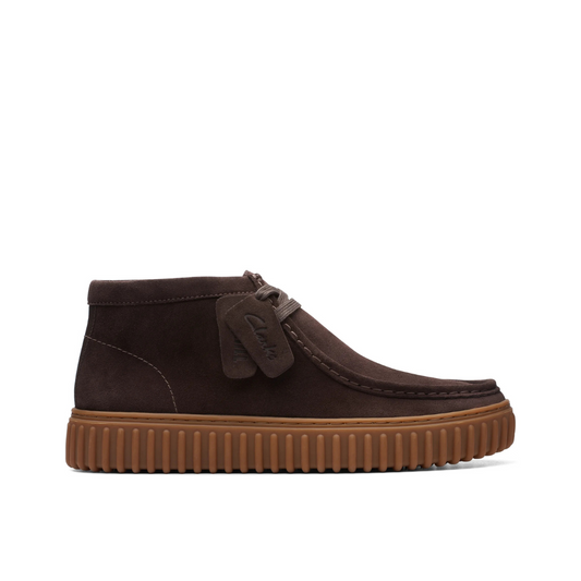 Clarks Torhill Hi - Dark Brown Suede