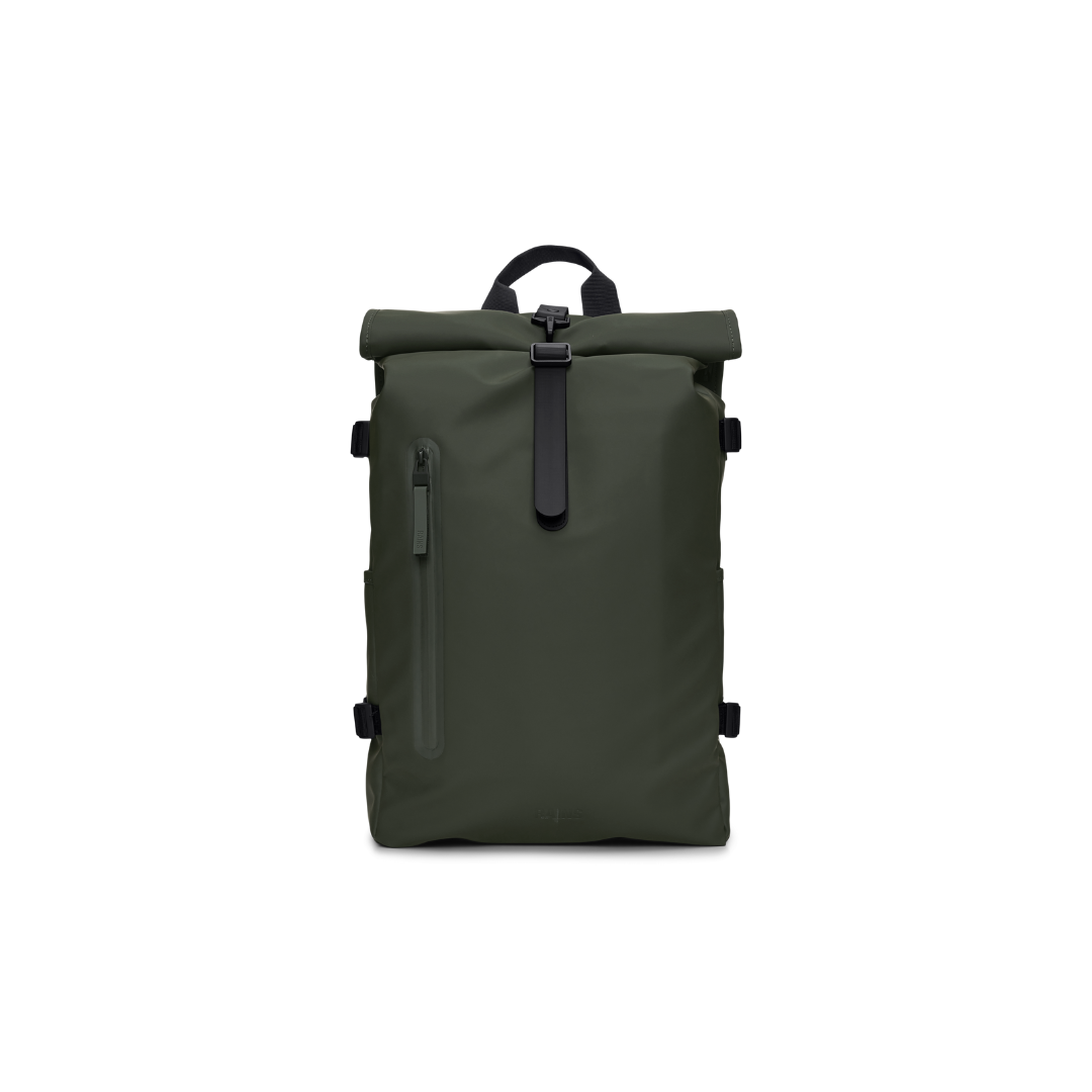 Rains Rolltop Rucksack Large - Green - Walk by Streetart