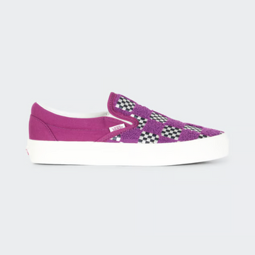 Vans Slip On - Tufted Check / Dark Purple - Walk by Streetart