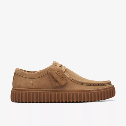 Clarks Torhill Low - Dark Sand Suede