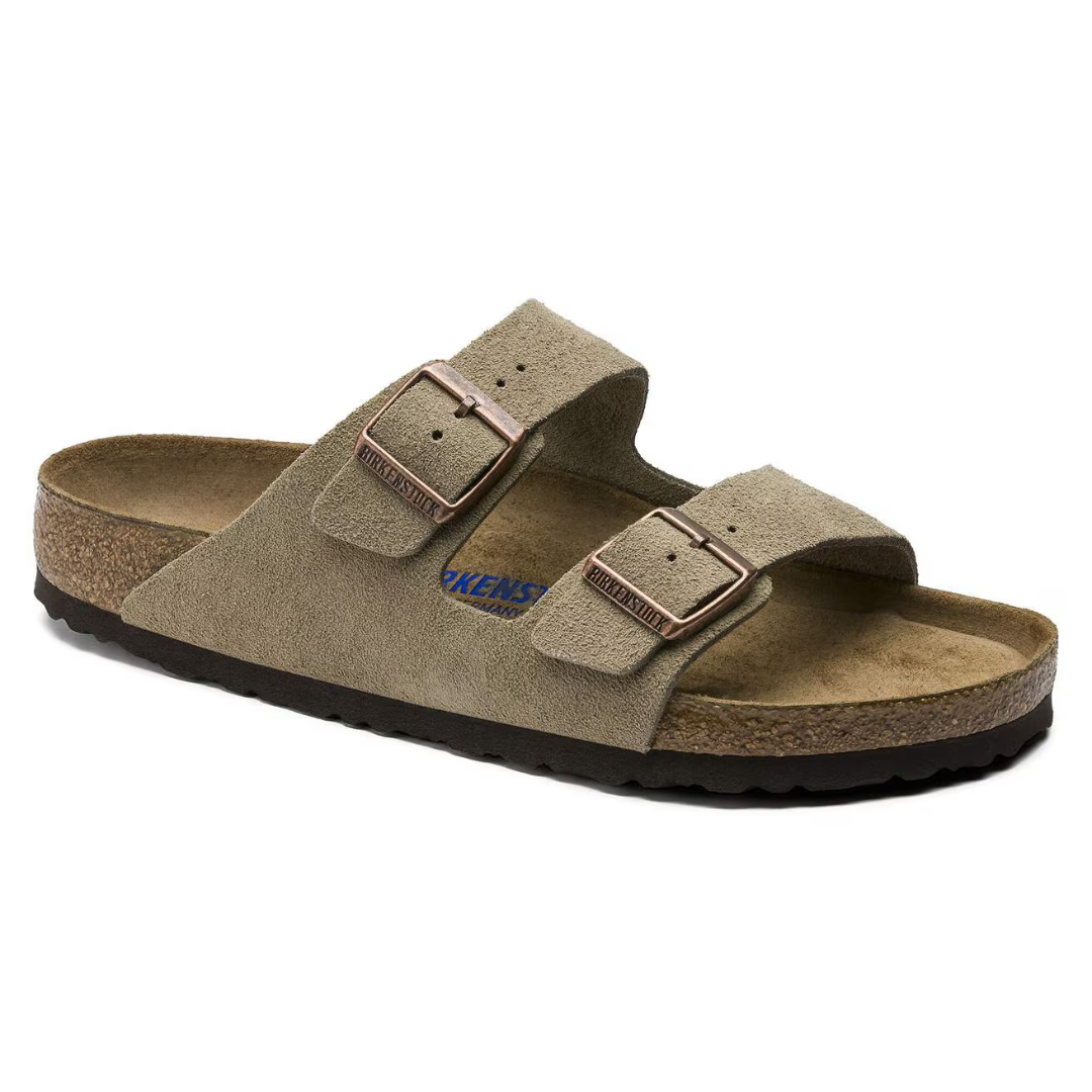 Birkenstock Arizona Soft Footbed Suede Leather - Taupe - Walk by Streetart