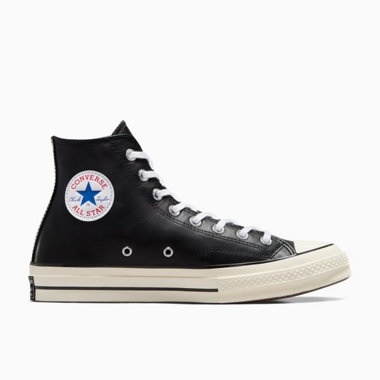 Converse Chuck 70 Hi Leather - Black / White / Egret
