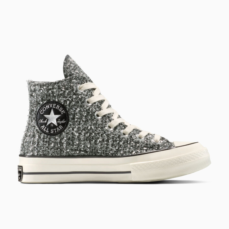 Converse Chuck 70 Hi - Black / Silver / Egret - Walk by Streetart