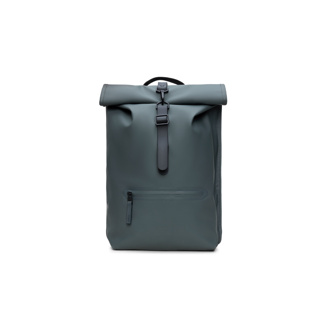 Rains Rolltop Rucksack - Dark grey
