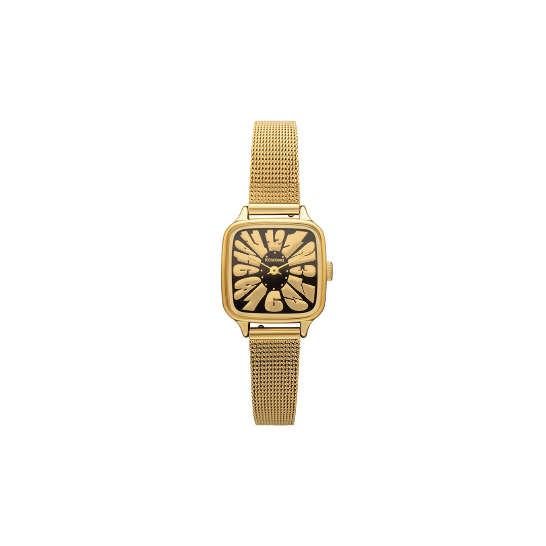 Komono Montre The Kate Flower - Royale Gold Black - Walk by Streetart
