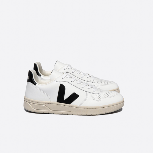 Veja V-10 Cwl - White / Black - Walk by Streetart