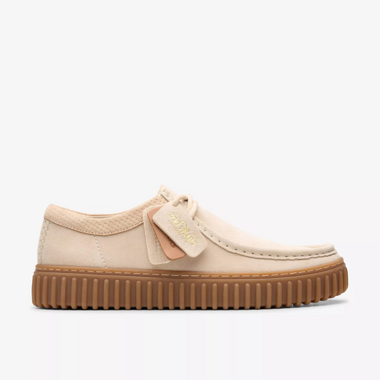 Clarks Torhill Low - Ecru Suede