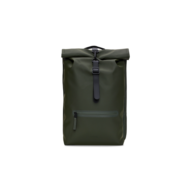 Rains Rolltop Rucksack W3 - Green - Walk by Streetart