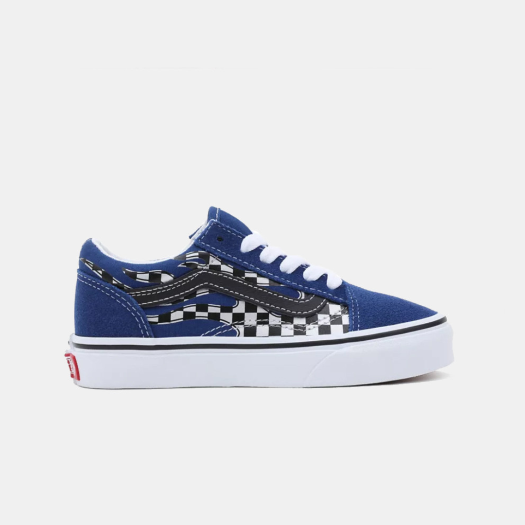 Vans Old Skool Reflect Checkerboard Flame - True White - Walk by Streetart