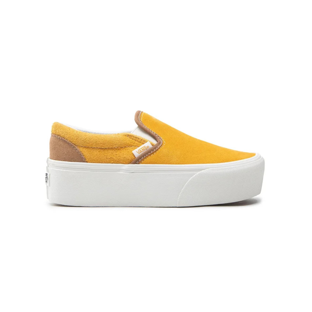 Vans Slip-On Stackform Varsity Suede - Golden / Yellow - Walk by Streetart