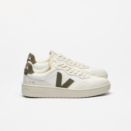 Veja V90 - White / Kaki