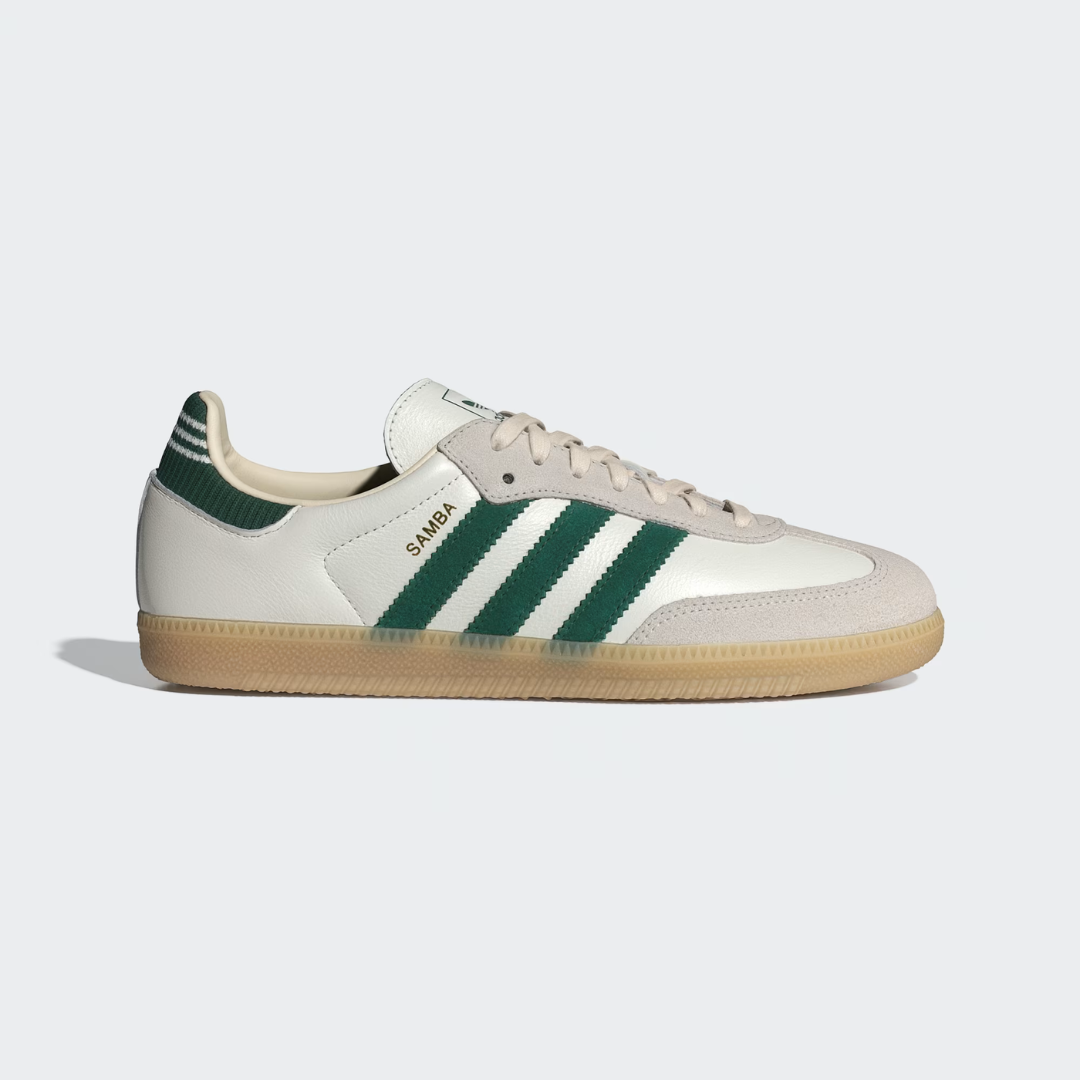 Adidas Samba Og - Cloud White / Collegiate Green / Gum - Walk by Streetart