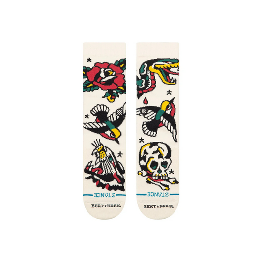 Stance Flash Crew - Off white