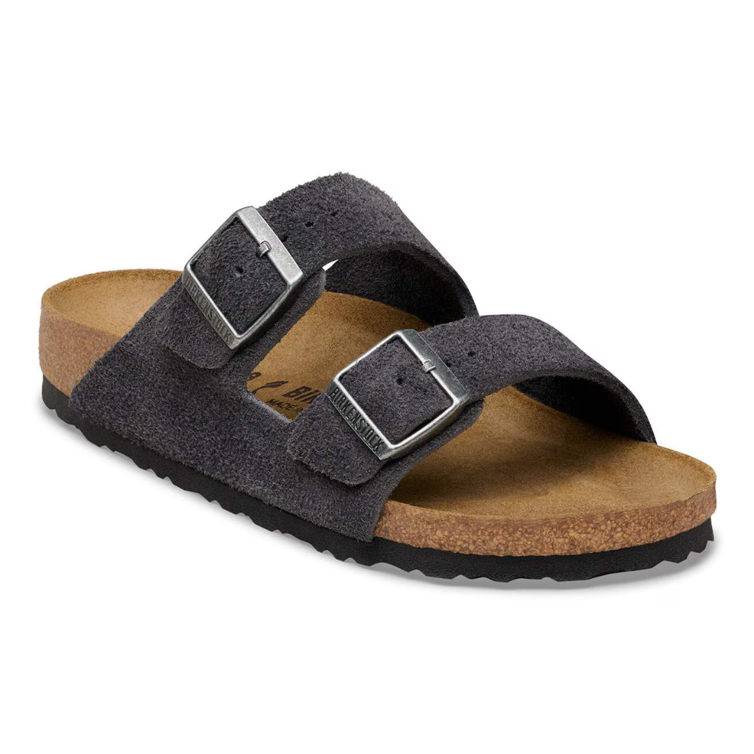 Birkenstock Arizona Suede - Charcoal - Walk by Streetart