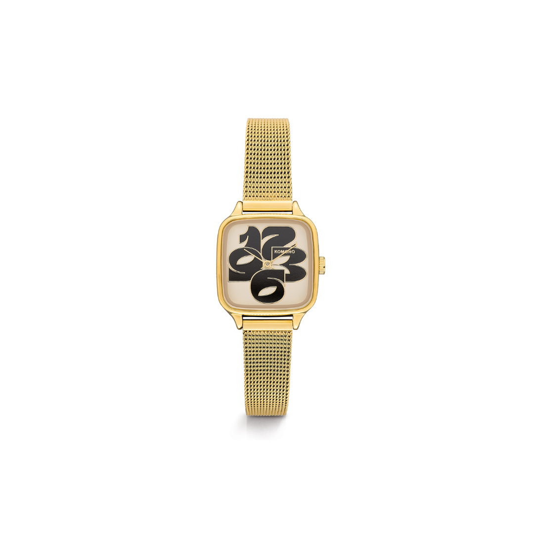 Komono Montre Royale Cameo - Gold Noir - Walk by Streetart