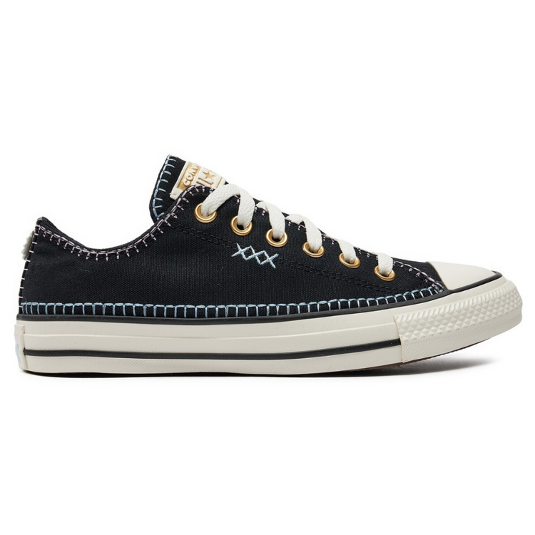 Converse Ctas Ox - Black / True Sky / Egret - Walk by Streetart